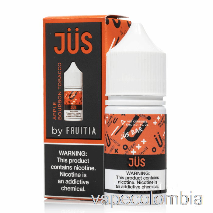 Vape Desechable Manzana Bourbon Tabaco - Jus Sales - 30ml 35mg